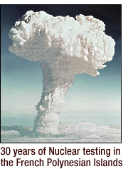 nuclear testing in tahiti